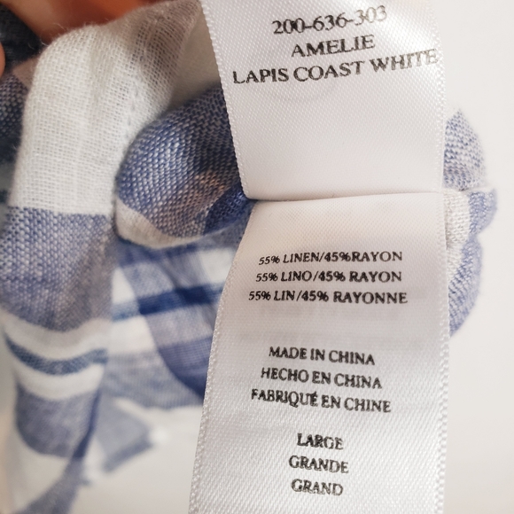 Rails Ameli Lapis coast white tie front shirt - Picture 7 of 9